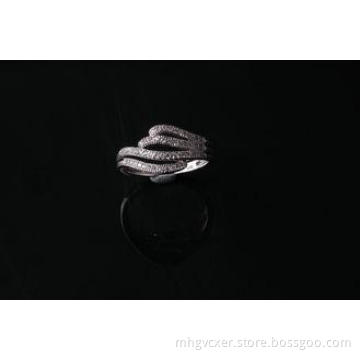 Small or Large 925 silver cz engagement rings jewelry Rhodi